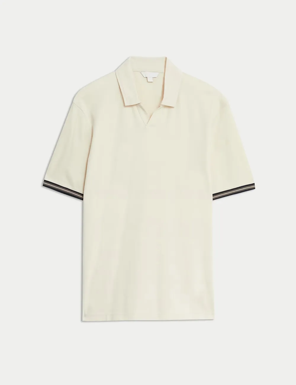 Pure Cotton Tipped Polo Shirt