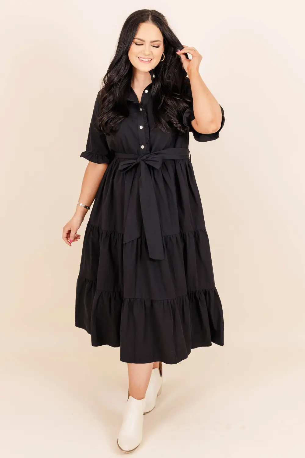 Guess Who's Back At It Midi Dress, Black