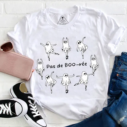 Pas De Boo Ree Dance Ghosts Teacher T-Shirt