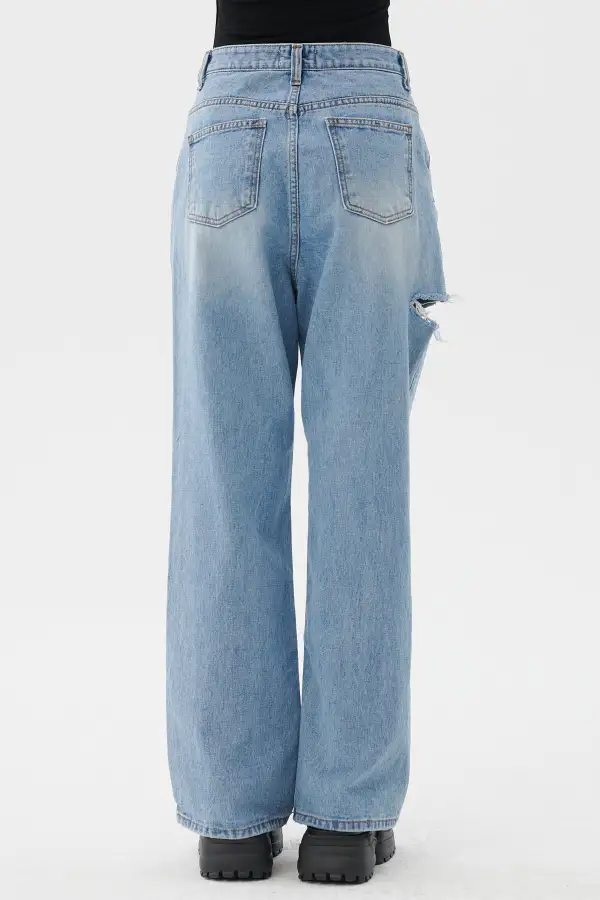 Cassidy Cutout Wide Jeans