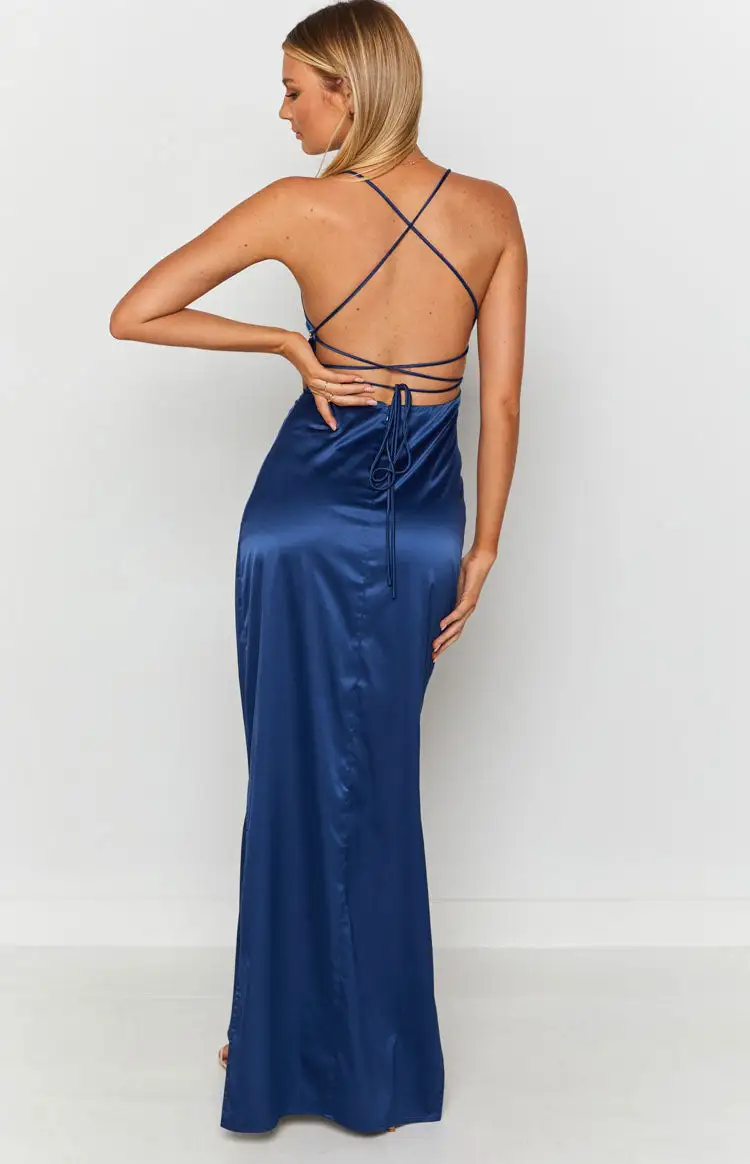 Manhattan Slip Formal Dress Navy