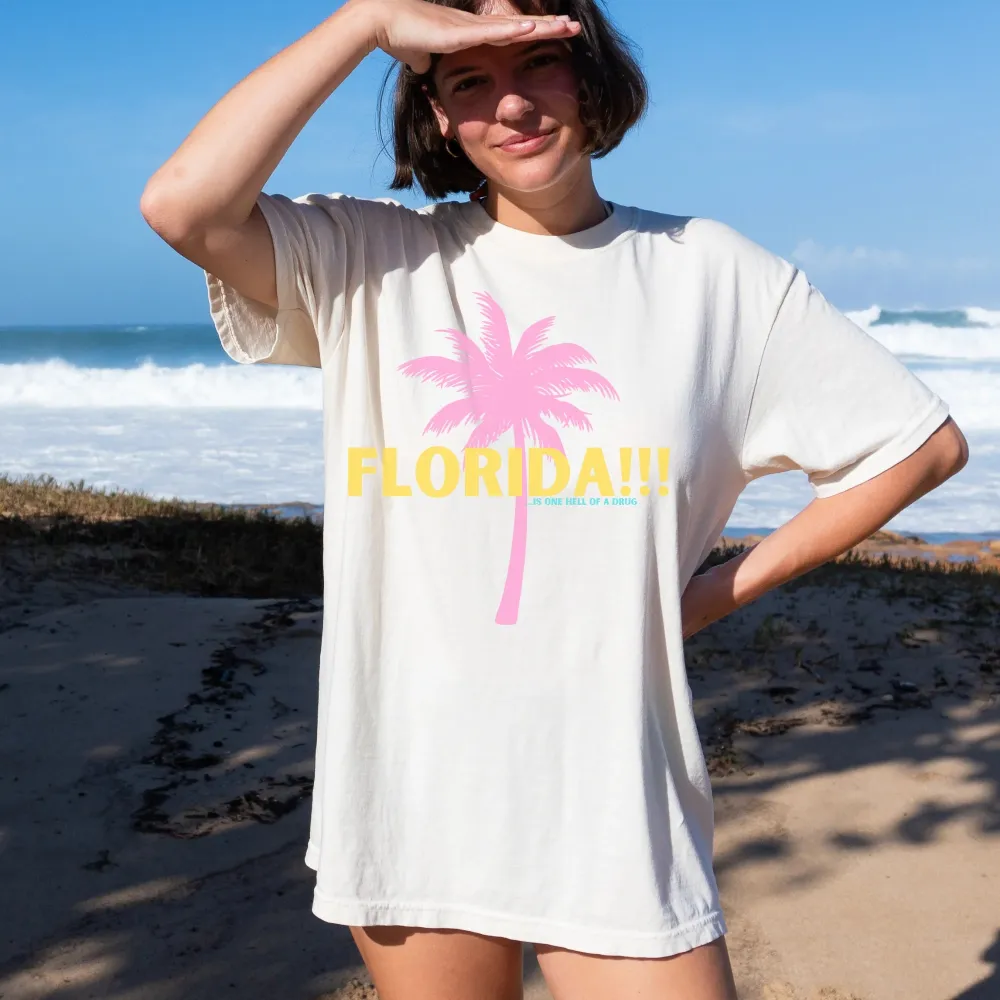 Women's Florida!!! Crew Neck Loose Tee