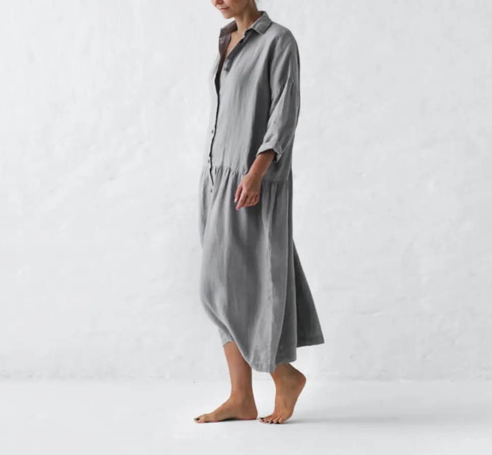 Minimalism Oversized  Shirt Dress