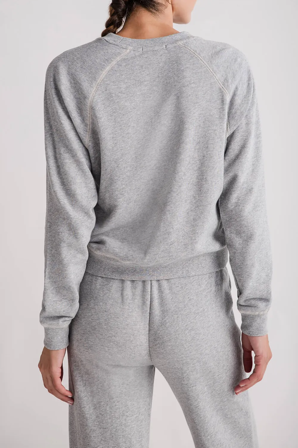 Classic Heather Grey Z Supply Saldana French Terry Sweatshirt