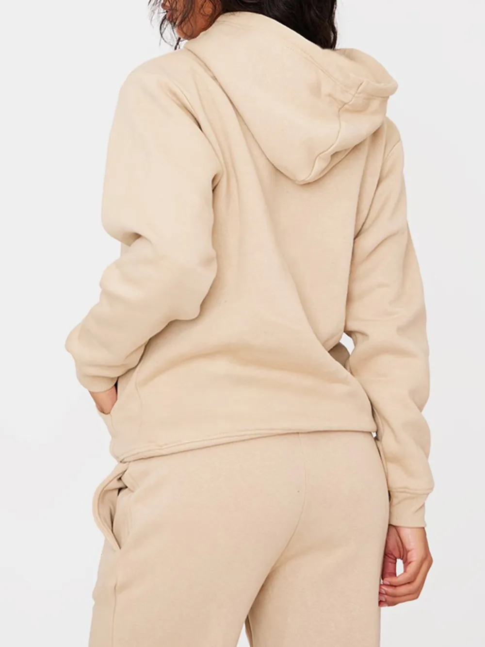 Sand Oversized Fit Sweat Hoodie