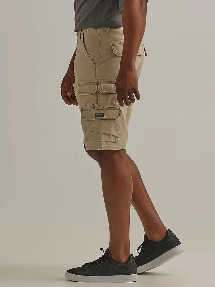 WRANGLER® MEN'S FIVE STAR PREMIUM STACKED CARGO SHORT IN TWILL