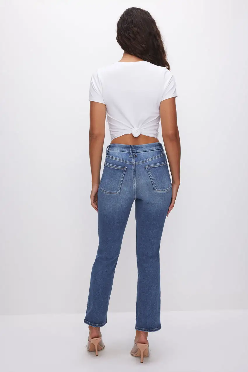 POWER STRETCH PULL-ON STRAIGHT JEANS