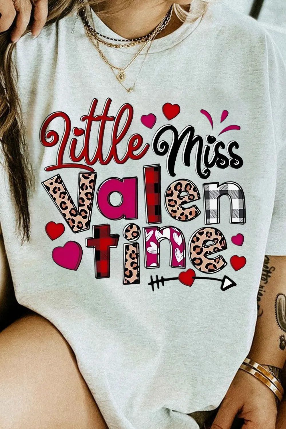 Women's Letter Love Printed T-shirt