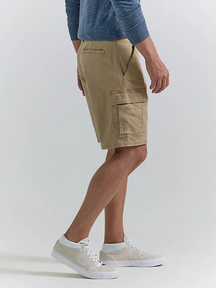 MEN'S WRANGLER AUTHENTICS® STRETCH CARGO SHORT IN GRAIN