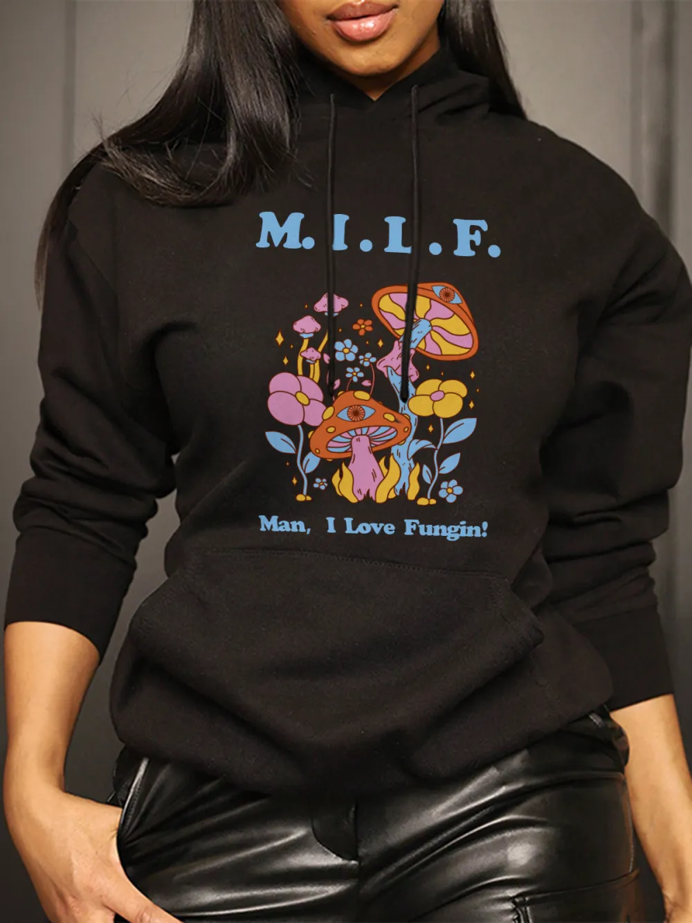 MILF Funny Pattern Printed Hoodie