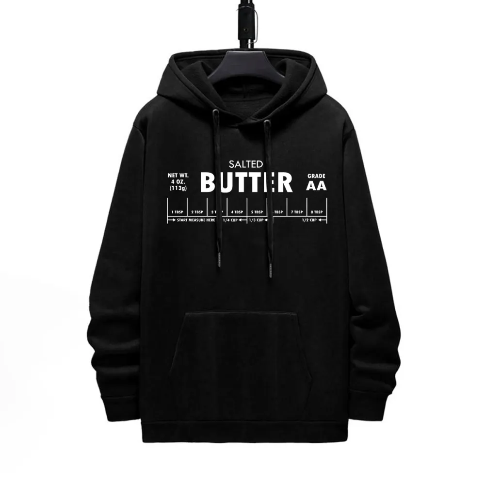 BUTTER PATTERN PRINTED HOODIE