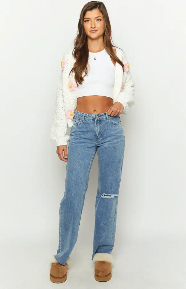 Faded Favourite Mid Wash Denim Mid Waist Jeans