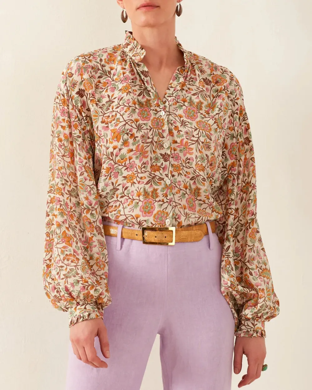 Poet Garden Party Silk Blouse