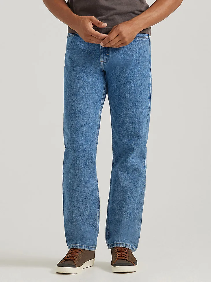 WRANGLER® FIVE STAR PREMIUM DENIM RELAXED FIT JEAN IN STONE BLEACH