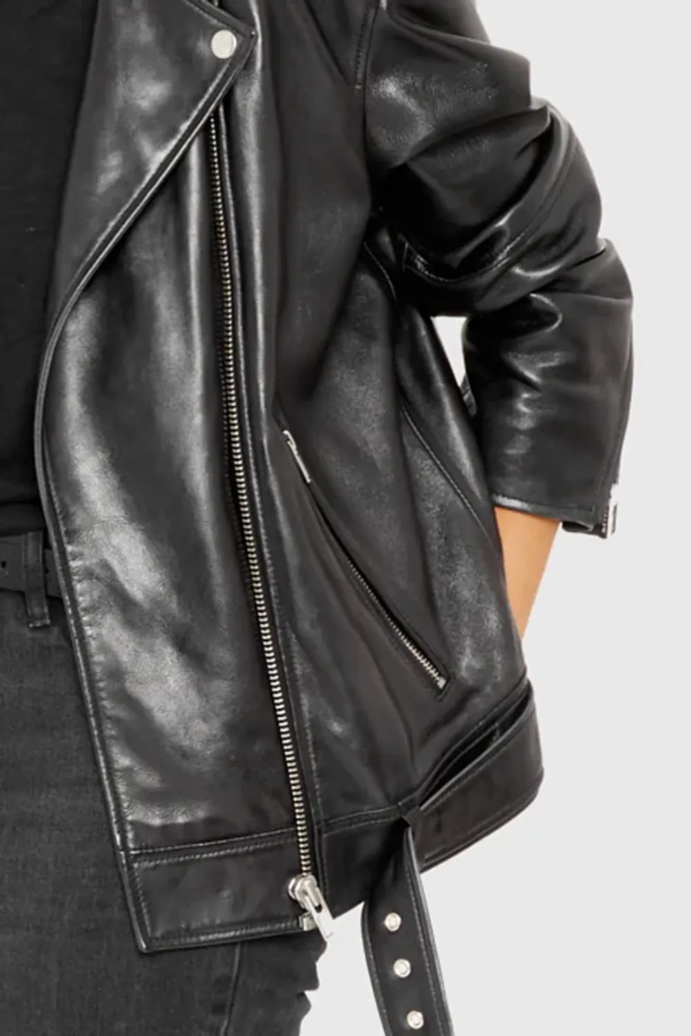 Women's Black Leather Jacket