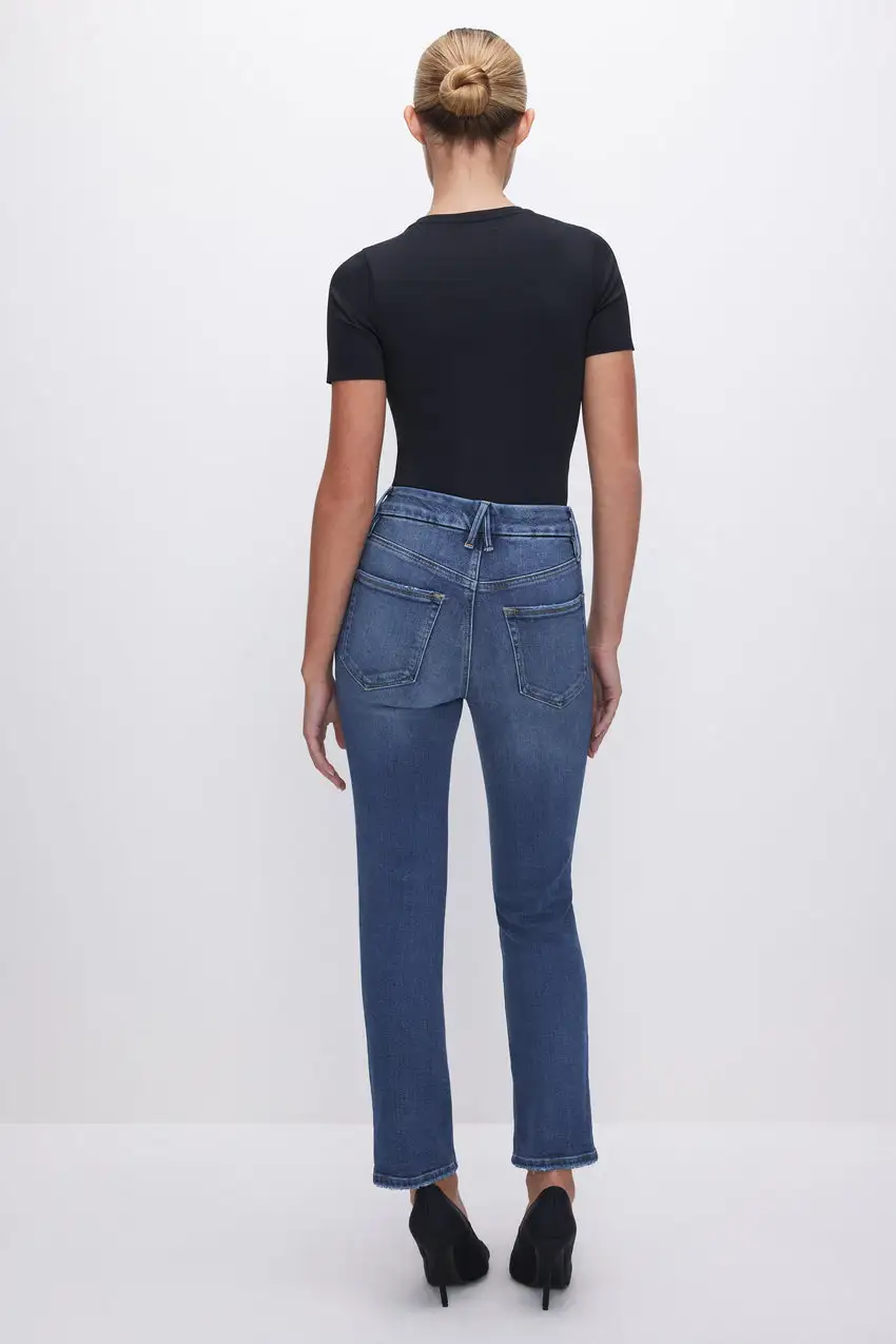 GOOD STRAIGHT LIGHT COMPRESSION JEANS