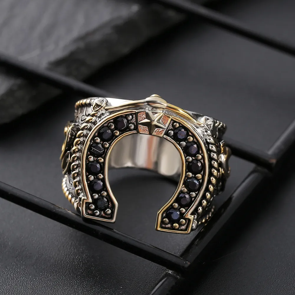 Trendy Western Spirit Horseshoe Ring