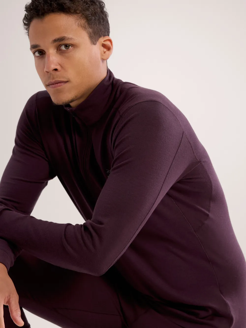 Rho Merino Wool Zip Neck Men's