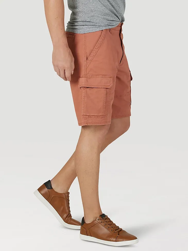 MEN'S WRANGLER AUTHENTICS® STRETCH CARGO SHORT IN GRAIN