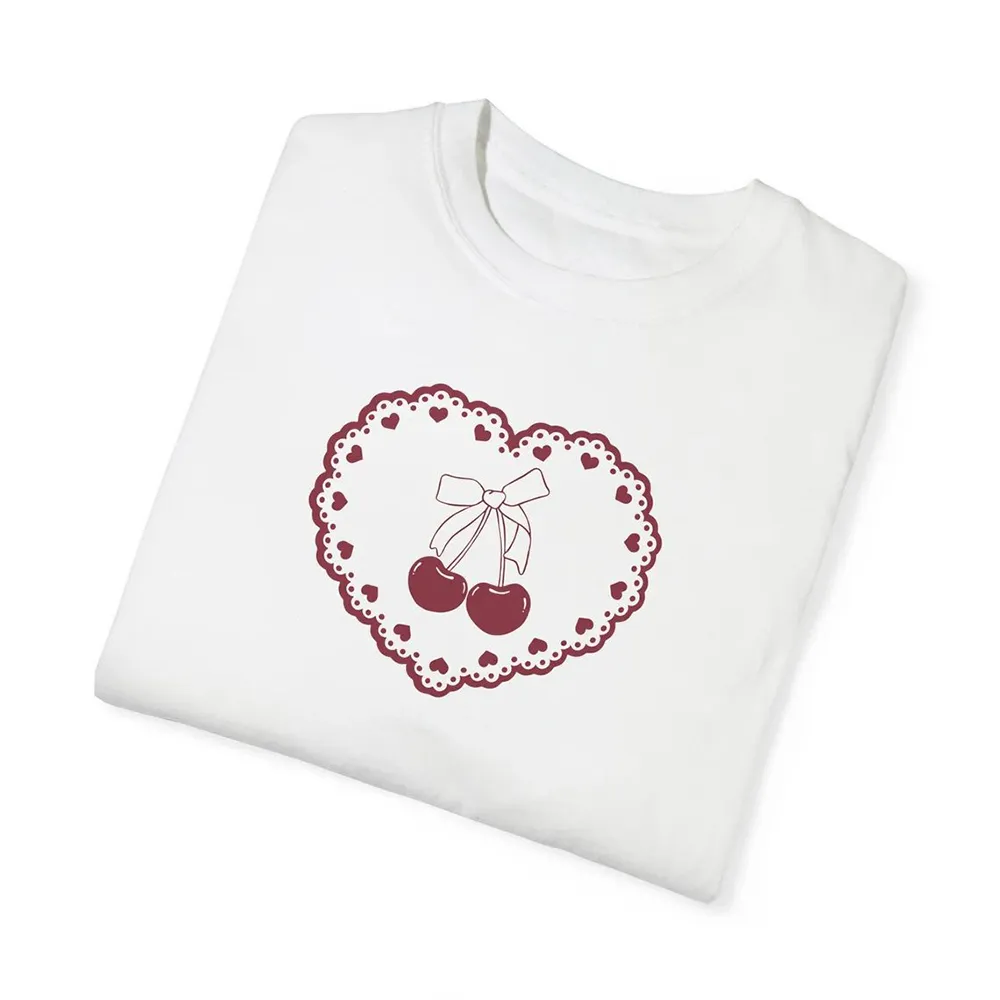 Cute Pajama Cherry Tee