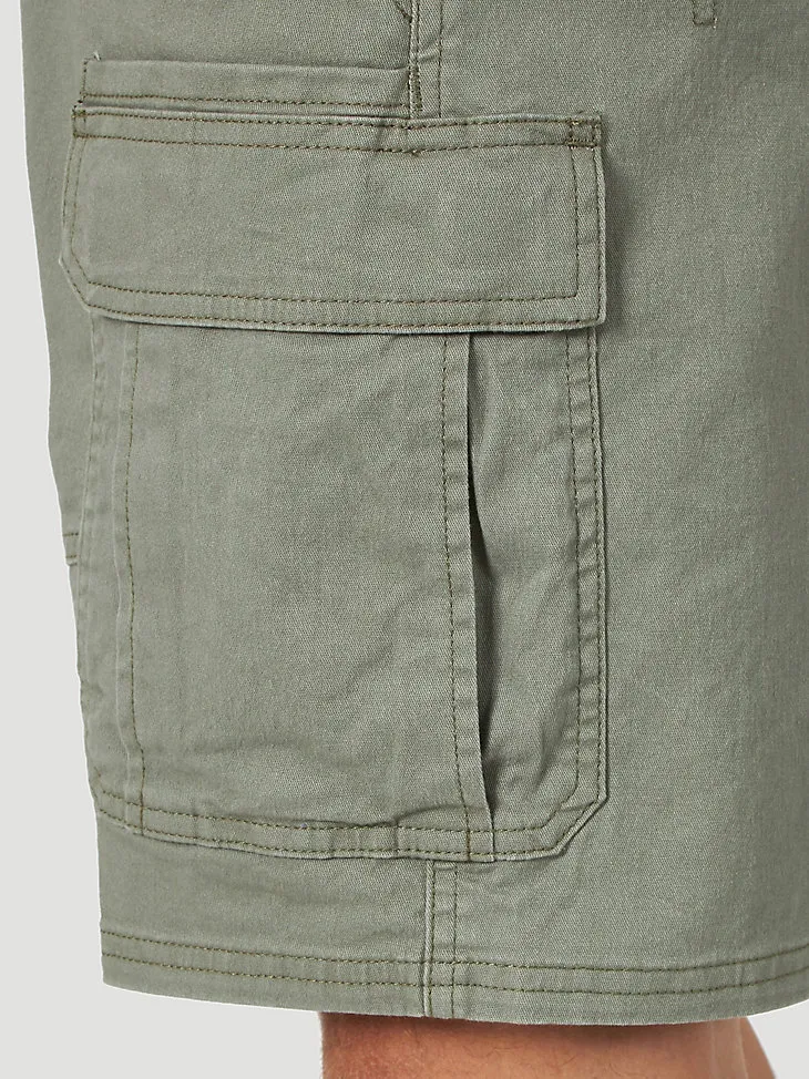 MEN'S WRANGLER AUTHENTICS® STRETCH CARGO SHORT IN GRAIN