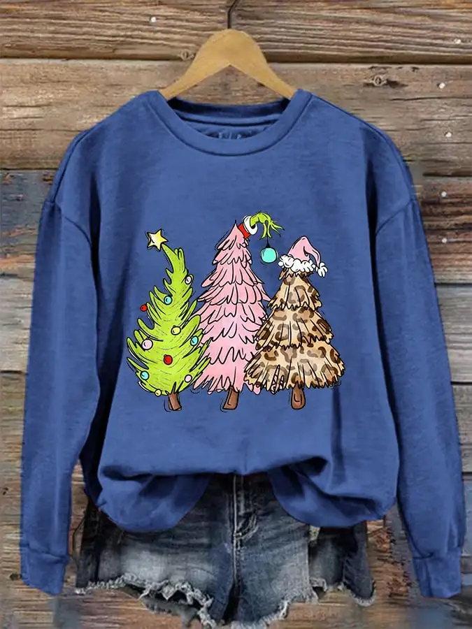 Women's Christmas Tree Casual Sweatshirt