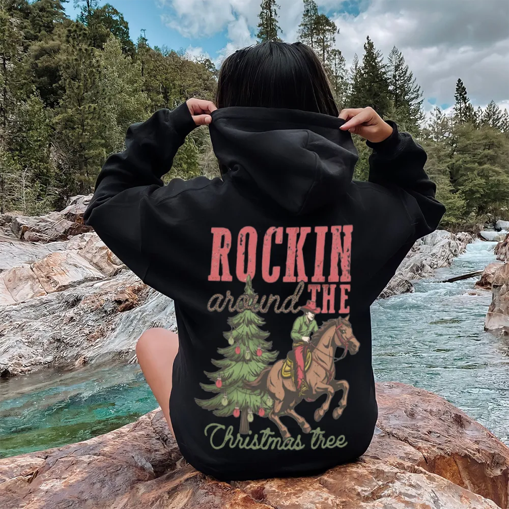 rockin the Christmas tree Women's hoodie