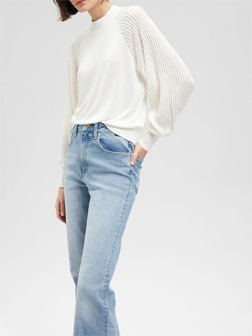 Crew Neck White Sweater