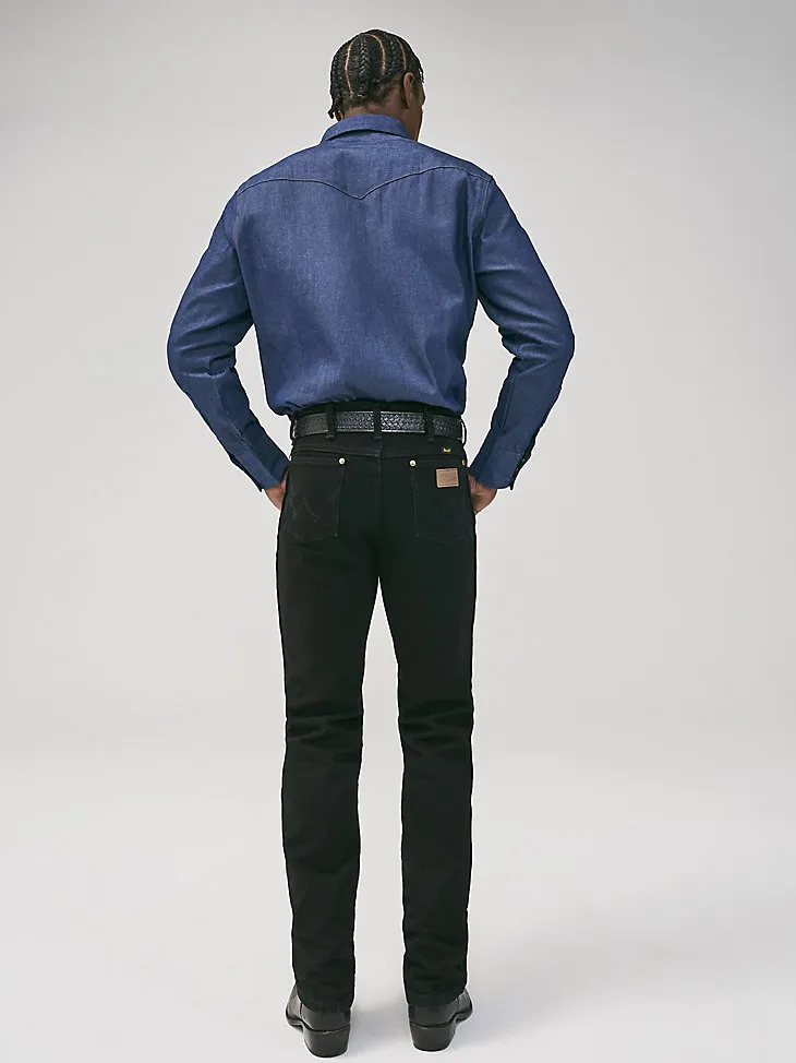 COWBOY CUT® WORK WESTERN RIGID DENIM LONG SLEEVE SHIRT IN RIGID INDIGO