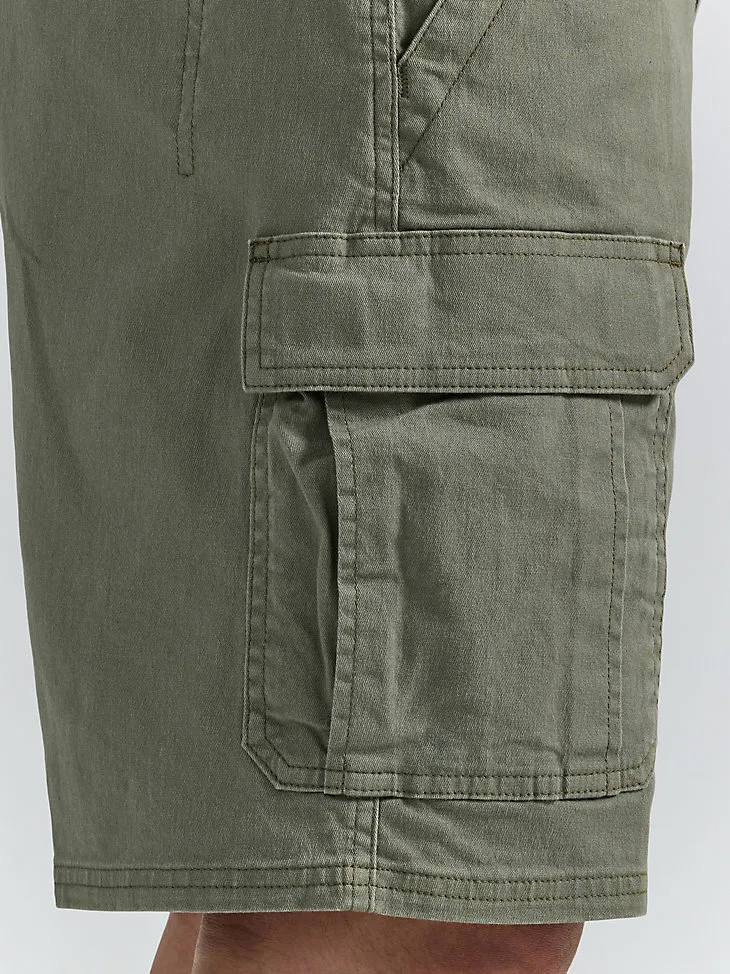 MEN'S WRANGLER AUTHENTICS® STRETCH CARGO SHORT IN GRAIN