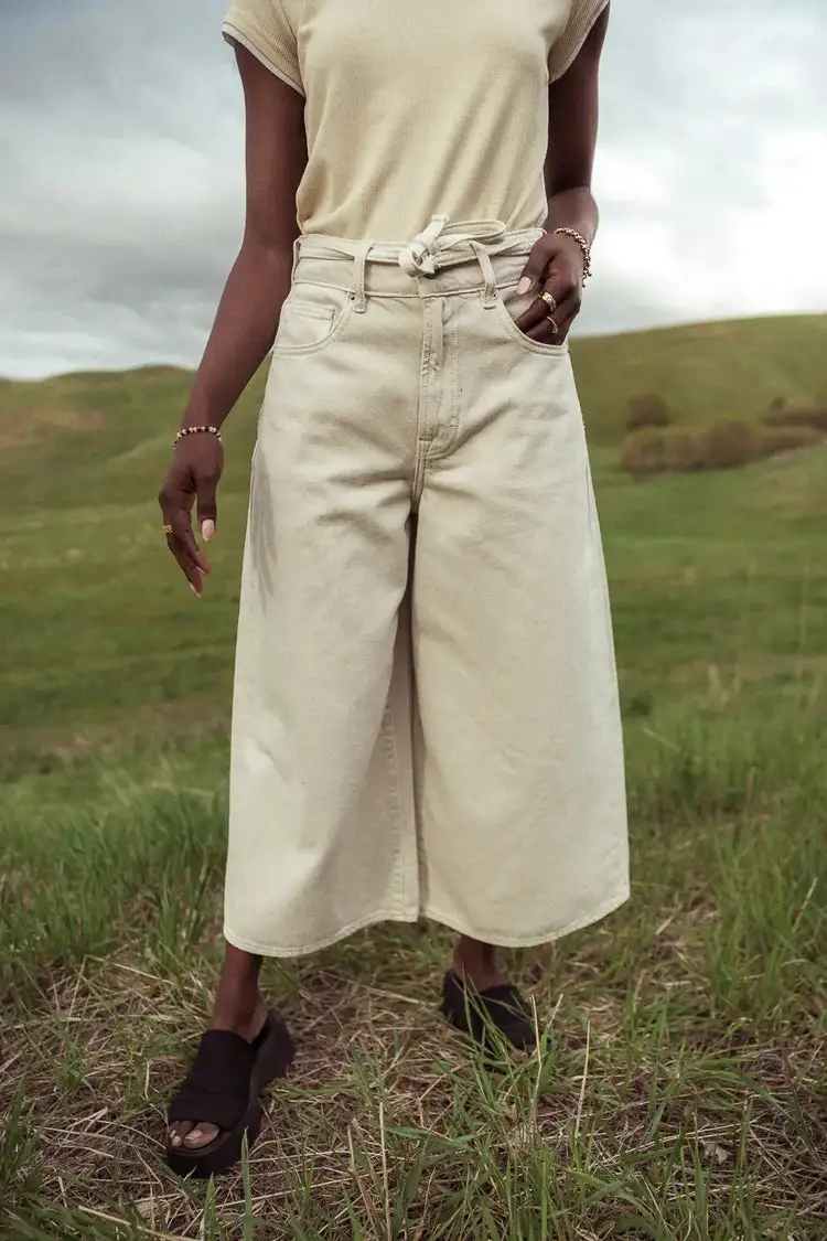 BRUCE CULOTTES IN CREAM