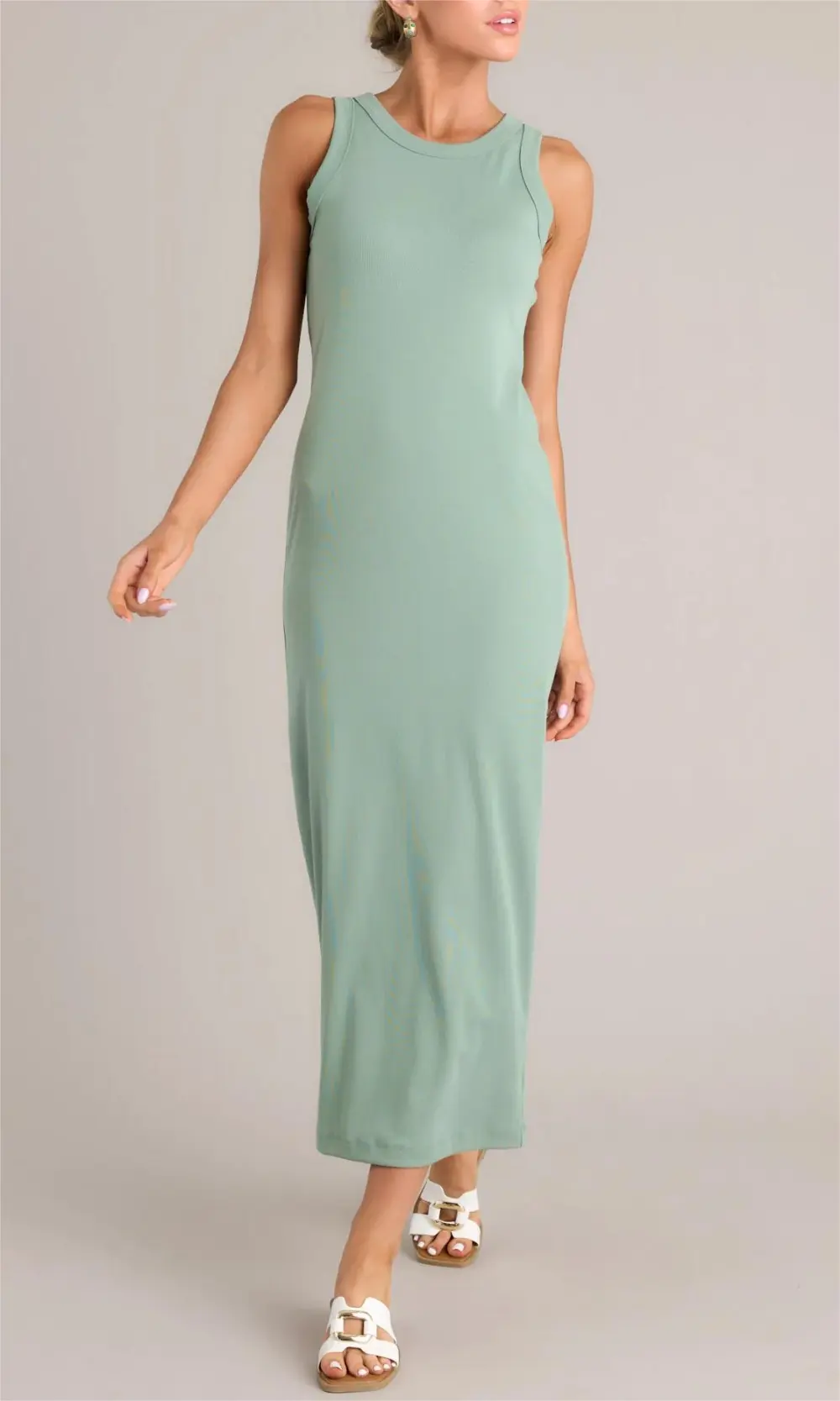 TRANQUIL WATERS SAGE GREEN MAXI DRESS