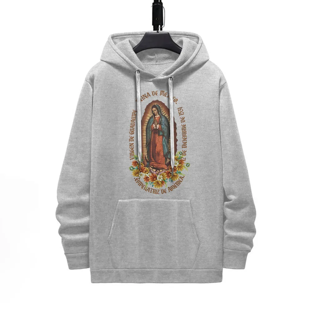 GOD DESIGNED PATTERN PRINTED HOODIE