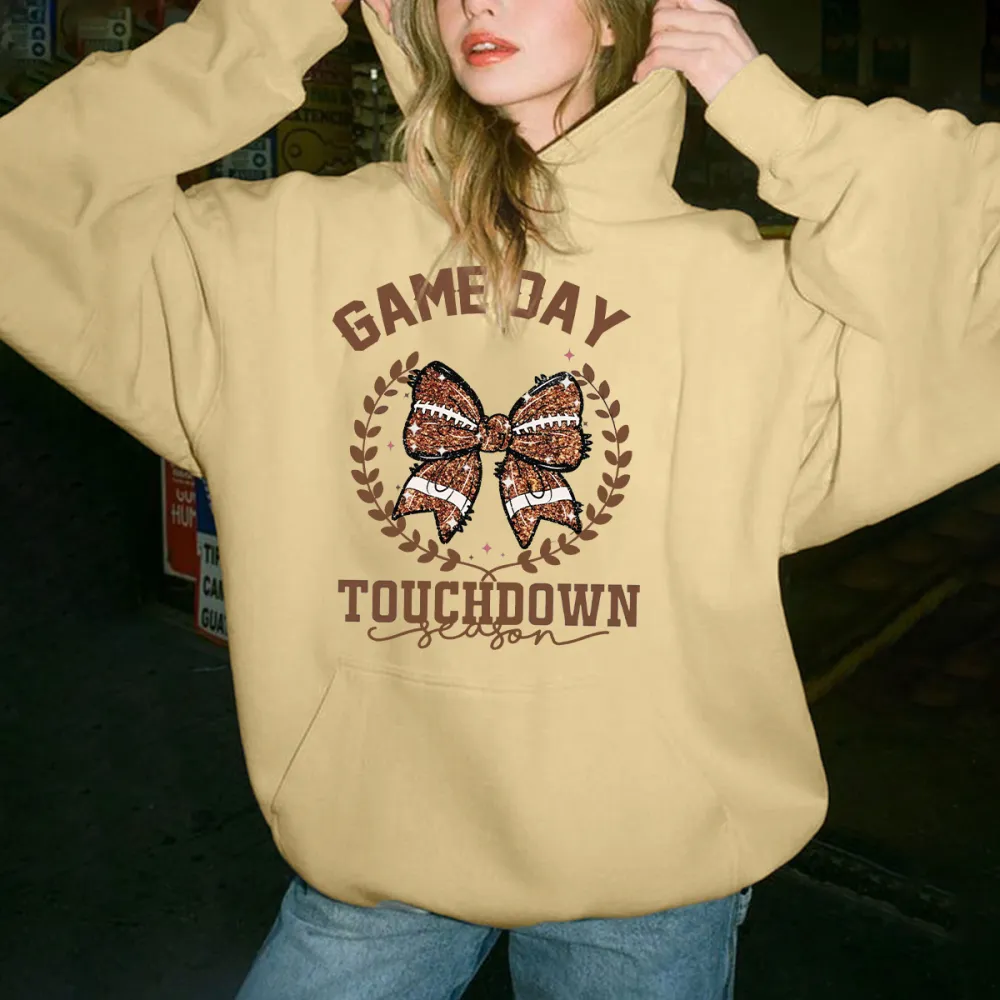 GAME DAY TOUCHDOWN Women's fashionable hoodie