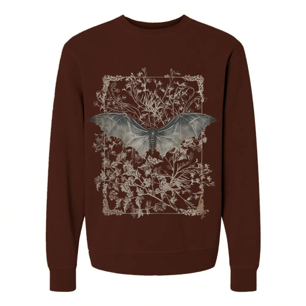 BAT DESIGNED PATTERN PRINTED SWEATSHIRT 02