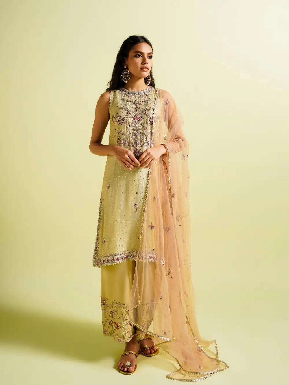 NATASHA KURTA W/ IZAAR & DUPATTA