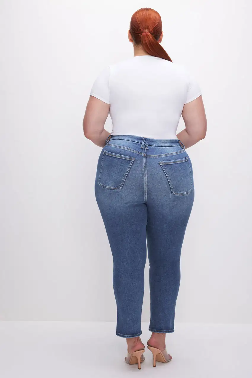 POWER STRETCH PULL-ON STRAIGHT JEANS