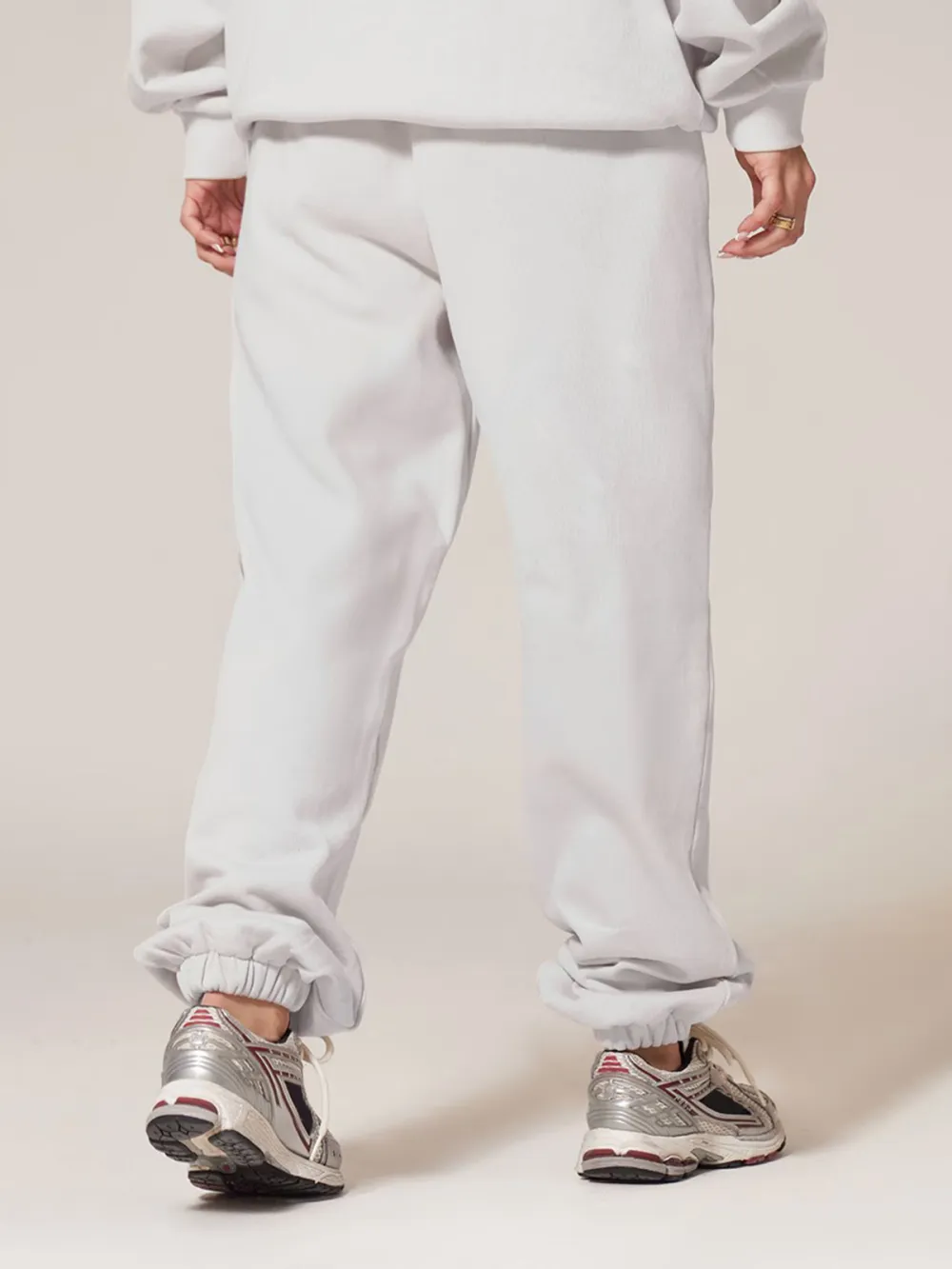 Ash Grey Premium Cuffed Sweat Sweatpants