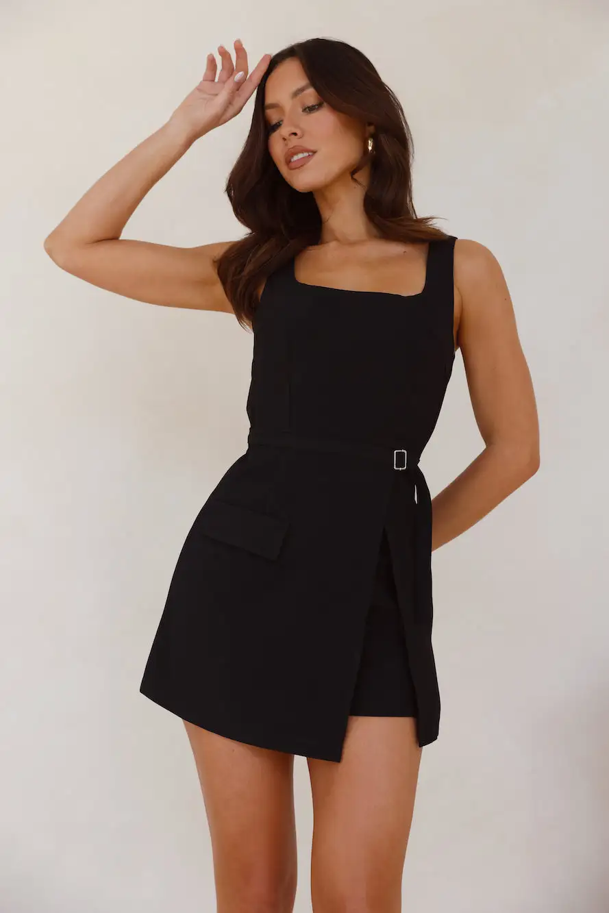 Beauty Editor Romper Black