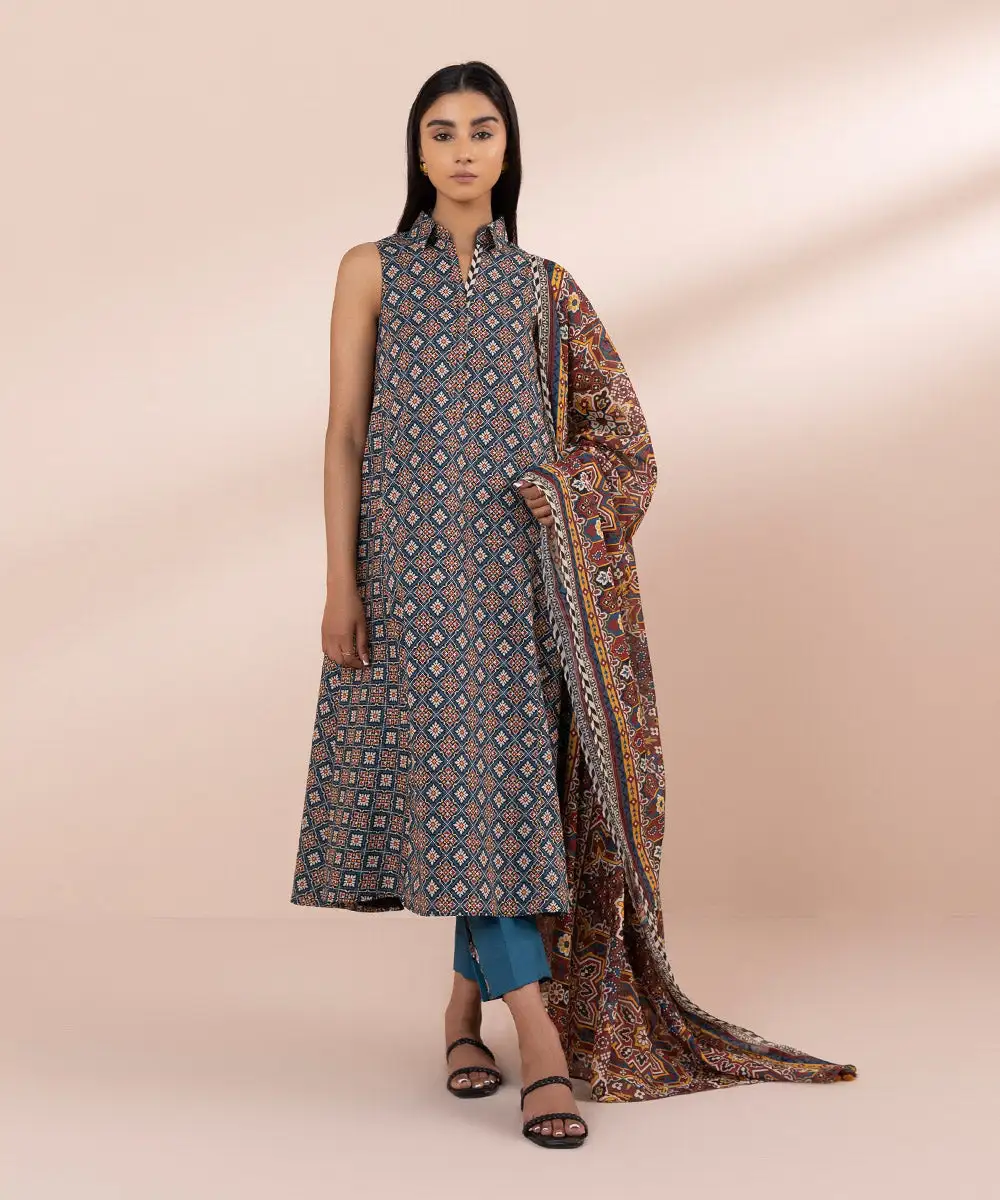 3 Piece - Printed Lawn Suit