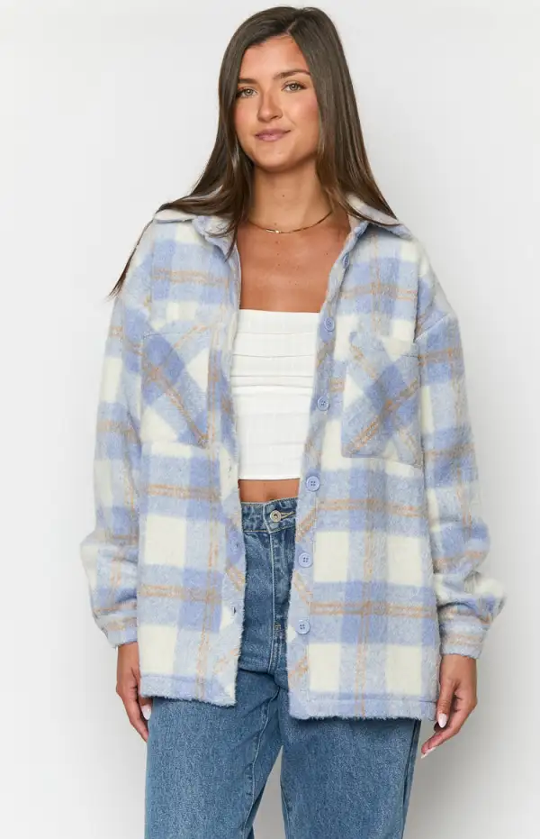 Neve Blue Check Jacket