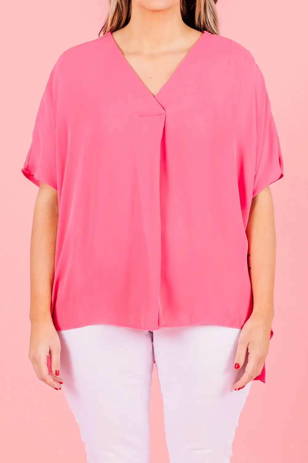 Express Your Thoughts Top, Hot Pink