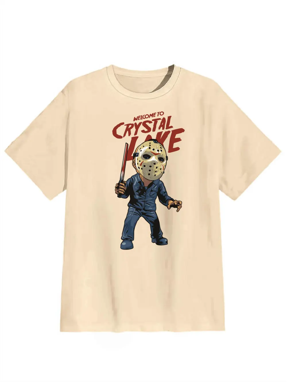 WEKCOME TO CRYSTAL LAKE VINTAGE GRAPHIC  TEE