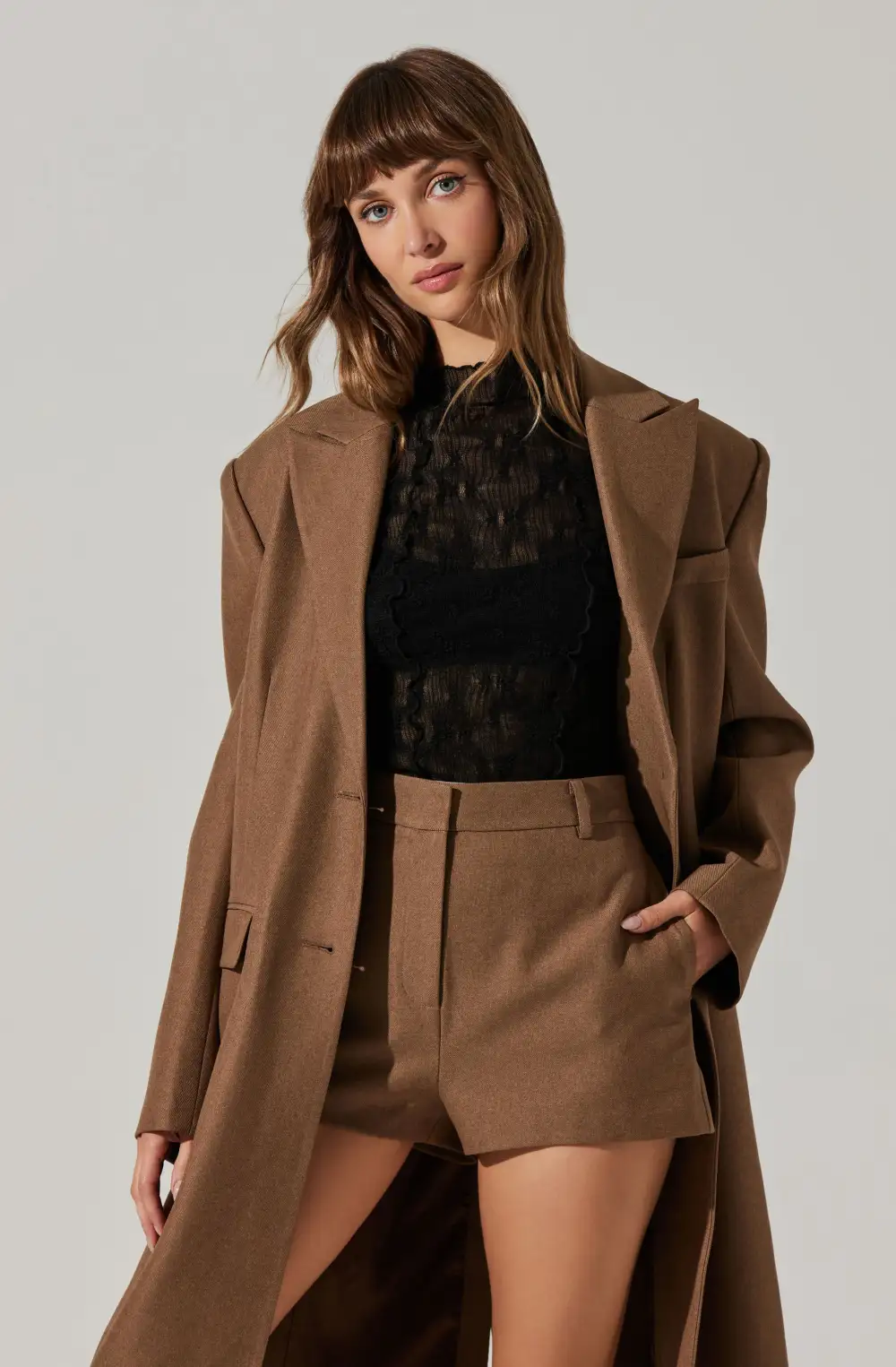 Brylee Longline Single Breasted Coat