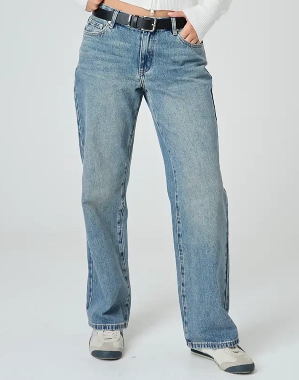 Low Rise Straight Leg Jean