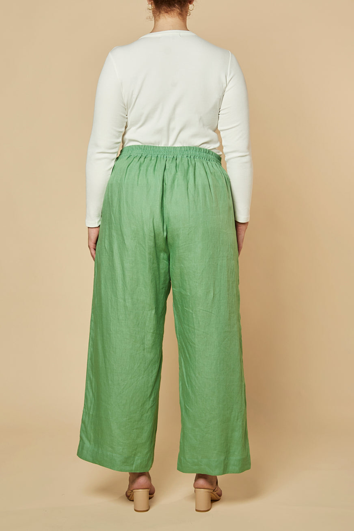 Camille Wide Leg Pant in Jadesheen