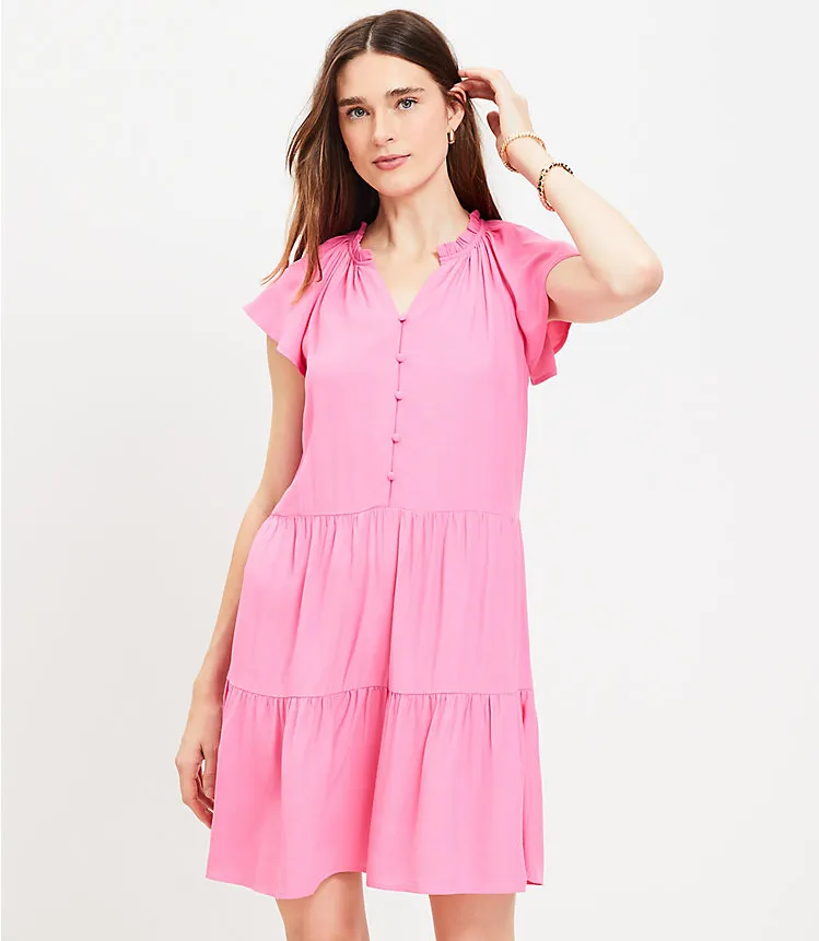 Flutter Tiered Swing Dress