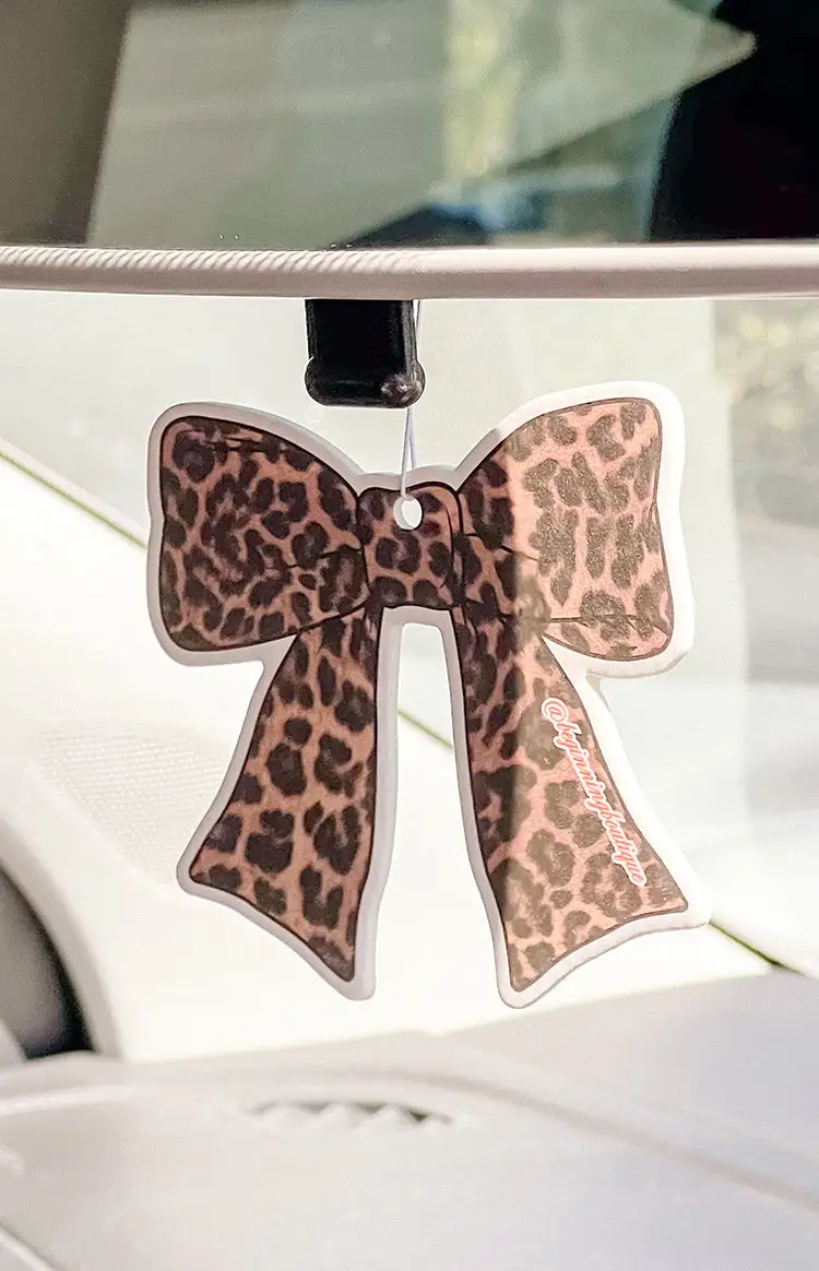 Leopard Print Bow Air Freshener