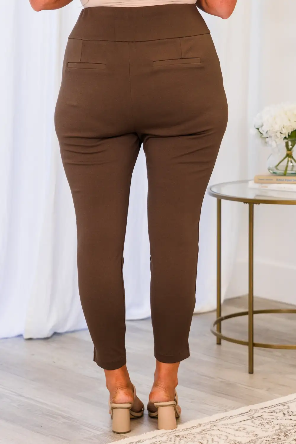 Strut Your Style Pants, Dark Brown