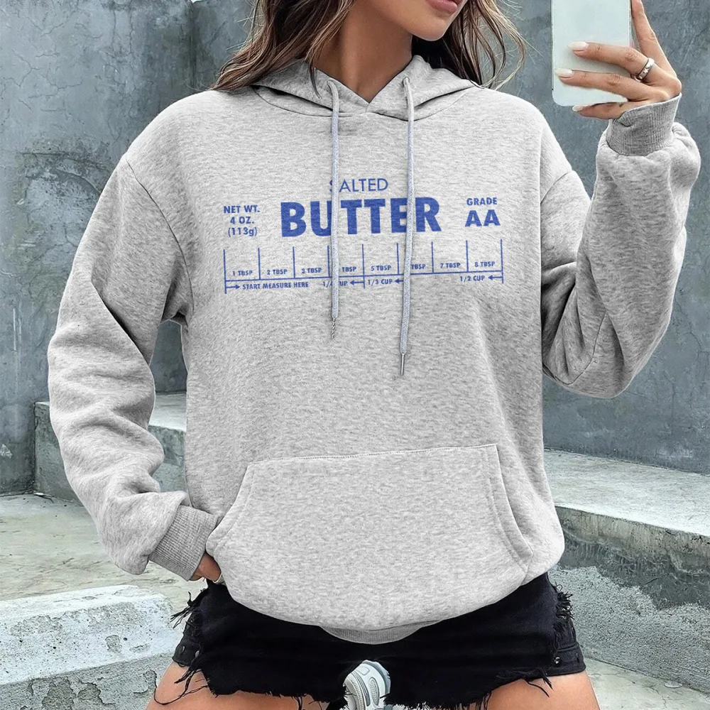 BUTTER PATTERN PRINTED HOODIE